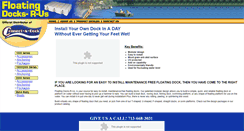 Desktop Screenshot of floatingdocksrus.com